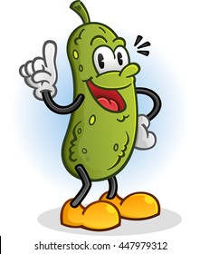 Pickle Cartoon Retro Styled Character