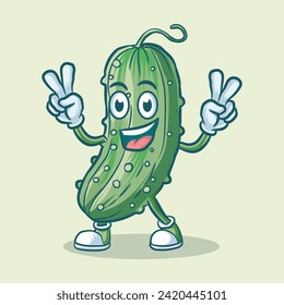 Pickle Character Vector Design Isolated Graphics