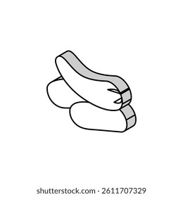pickle cucumber isometric icon vector. pickle cucumber sign. isolated symbol illustration