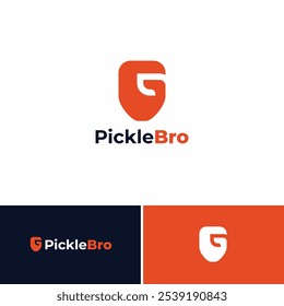 pickle hand bro sport logo design