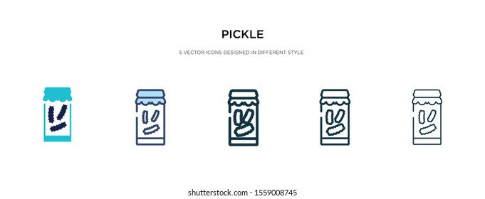 Pickle Icon Different Style Vector Illustration Stock Vector (Royalty ...