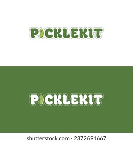 Kit de picaduras palabra marca logo con píldora divertida