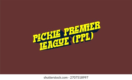 PICKLE PREMIER LEAGUE (PPL) Vector Logo Artwork