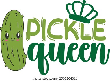 Pickle Queen - Pickles Illustration