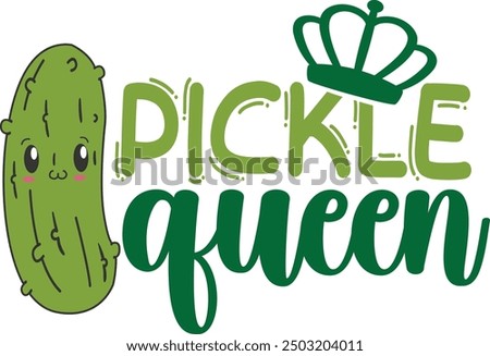 Pickle Queen - Pickles Illustration