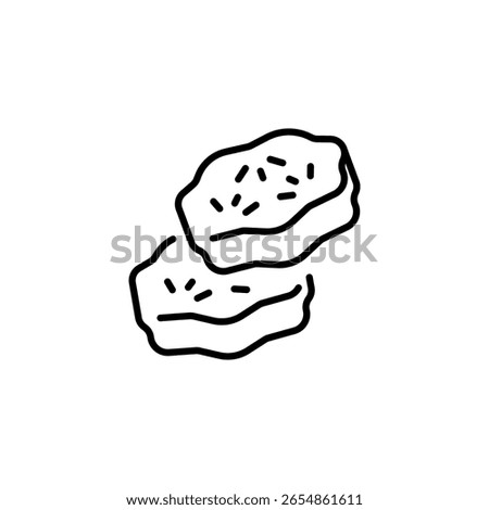 Pickle Slices icon. Simple Pickle Slices icon for social media, app and web design. Vector illustration