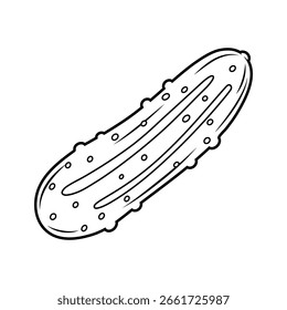 Ilustração do vetor do pilão, Elemento decorativo Ilustração gráfica do vetor do pilão, Imagem do pepino do pilão do pilão vegetal, Imagem da agricultura Vetor da imagem do pepino do pilão do pilão.