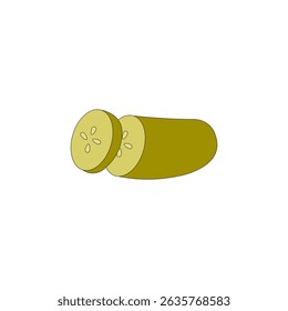 Ilustração do vetor de Picles no plano de fundo branco