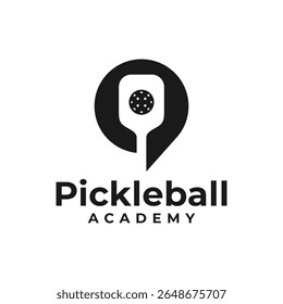 Pickleball Academy sports logo design
