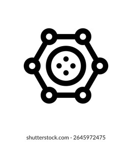 Pickleball association. Editable stroke vector icon.