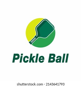 pickleball badge icon logo in modern minimalist style