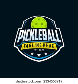 	
Pickleball badge logo in modern style