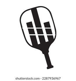 pickleball ball isolated on white, vector simple illustration, ball with holes