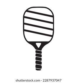 pickleball ball isolated on white, vector simple illustration, ball with holes