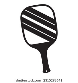 pickleball ball isolated on white, vector simple illustration, ball with holes