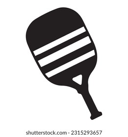 pickleball ball isolated on white, vector simple illustration, ball with holes