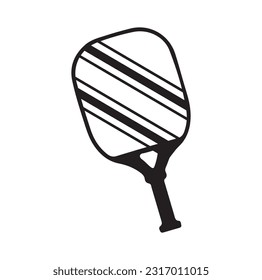 pickleball ball isolated on white, vector simple illustration, ball with holes