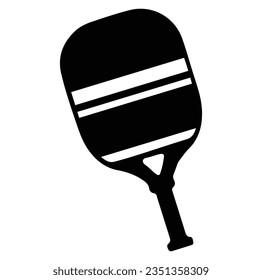 pickleball ball isolated on white, vector simple illustration, ball with holes