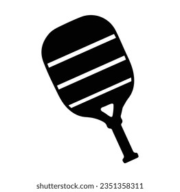 pickleball ball isolated on white, vector simple illustration, ball with holes