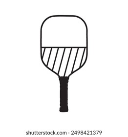 pickleball ball isolated on white, vector simple illustration, ball with holes