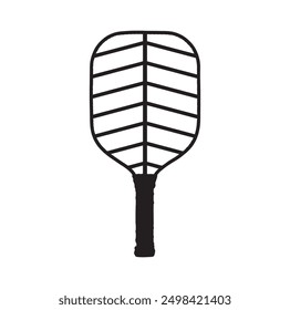 pickleball ball isolated on white, vector simple illustration, ball with holes