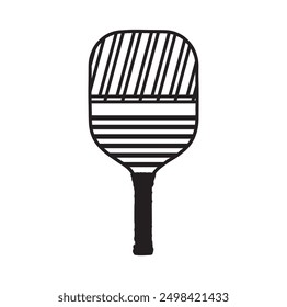 pickleball ball isolated on white, vector simple illustration, ball with holes