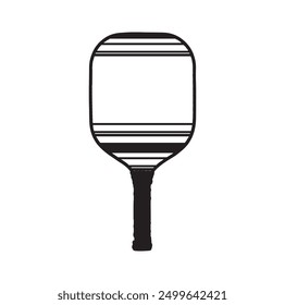 pickleball ball isolated on white, vector simple illustration, ball with holes