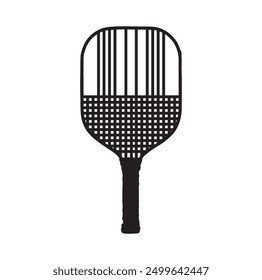 pickleball ball isolated on white, vector simple illustration, ball with holes