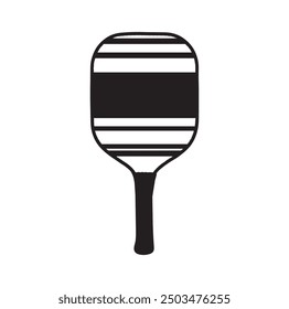 pickleball ball isolated on white, vector simple illustration, ball with holes