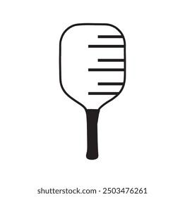 pickleball ball isolated on white, vector simple illustration, ball with holes