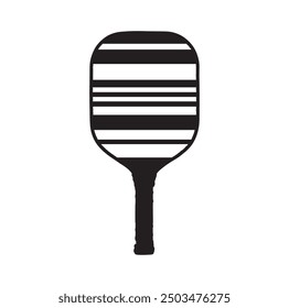 pickleball ball isolated on white, vector simple illustration, ball with holes