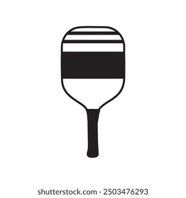 pickleball ball isolated on white, vector simple illustration, ball with holes