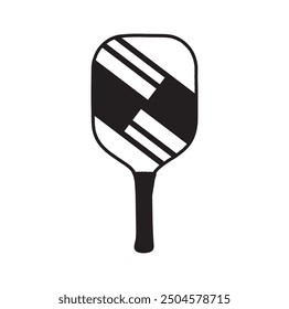pickleball ball isolated on white, vector simple illustration, ball with holes