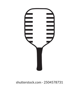 pickleball ball isolated on white, vector simple illustration, ball with holes