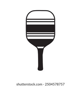 pickleball ball isolated on white, vector simple illustration, ball with holes