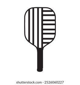 pickleball ball isolated on white, vector simple illustration,