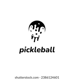 pickleball ball with speed fluid