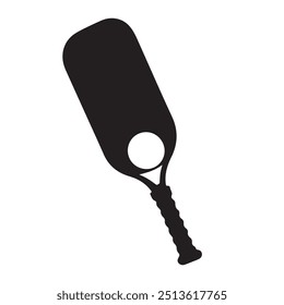 ilustração vetor de bastão de pickleball, design do logotipo de pickleball