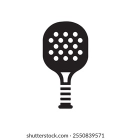 pickleball bat vector silhouette Design 