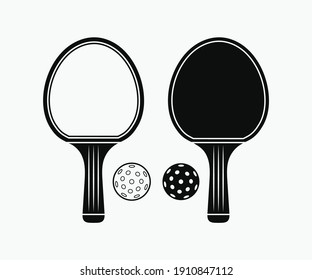 Pickleball Bat vector. Pickleball Bat Symbol icon Logo. Printable Vector Illustration