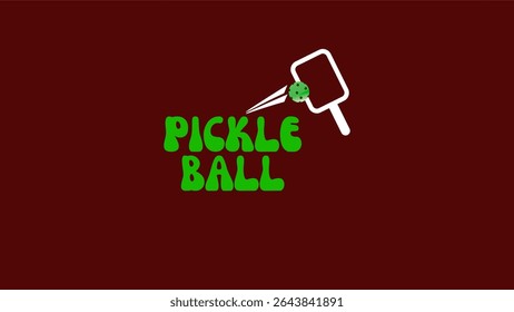 Pickleball Batball Vector logo Artwork