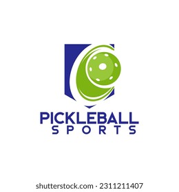 Pickleball Community Academy Club  Sports Logo Template Vector
