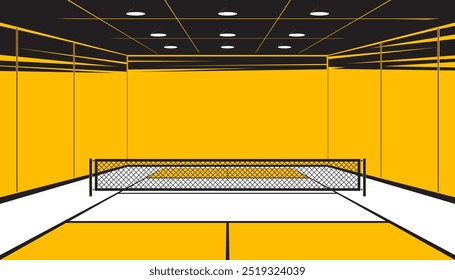 Pickleball court. The sports concept
