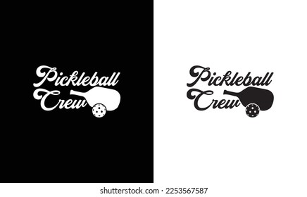 Pickleball Crew T shirt design, typography