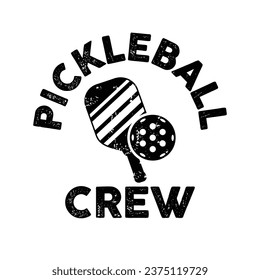 pickleball crew t shirt designs vector