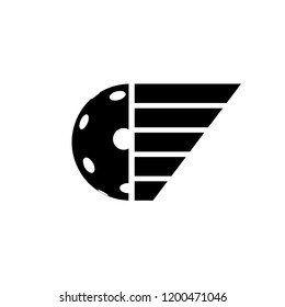 pickleball or floorball symbol design