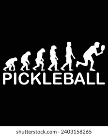 "Pickleball funny evolution" EPS Vector File