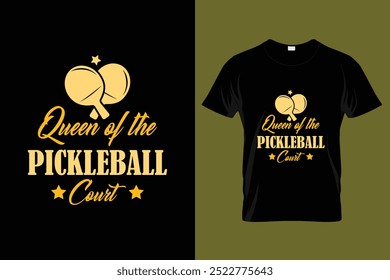 Pickleball game quote t-shirt design graphic instant download eps10 