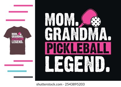 Pickleball grandma t shirt design