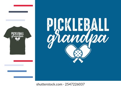 Pickleball grandpa t shirt design t shirt design